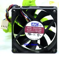 New CPU Cooler Fan For DSSC0715R2L P002 DC 12V 0.3A 4 Pin 100mm 70x70x15mm Server Square Cooling Temperature Control