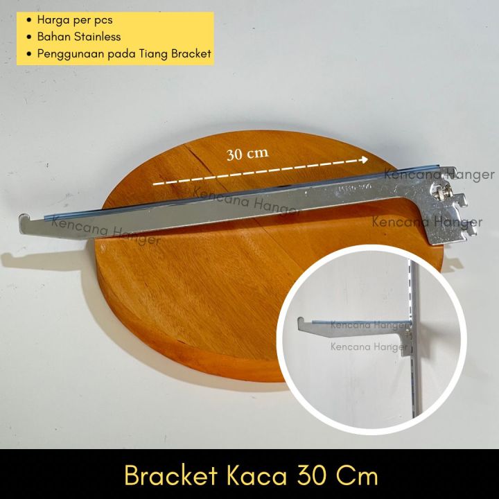 Bracket Kaca Stainless Ukuran Cm Import Bk Cm Braket Daun