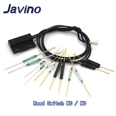 10PCS Reed Switch Plastic Type Normally Open 2x14MM Anti-Vibration Damage Magnetic Switch NC Normally Closed Dry reed pipe