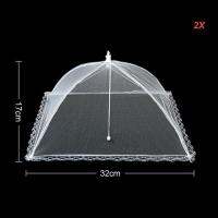 ผ้าคลุมอาหารพับได้2/4/5ชิ้น,ร่มยุงบินอาหารในครัวตาข่ายระบายอากาศได้ดีซักได้ลูกไม้กันความร้อน