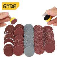 RYRA 100pcs Set 1 inch Sanding Discs Pad Kit for Drill Grinder Rotary Tools with Backer Plate Includes 60-2000 Grit Sandpapers Cleaning Tools