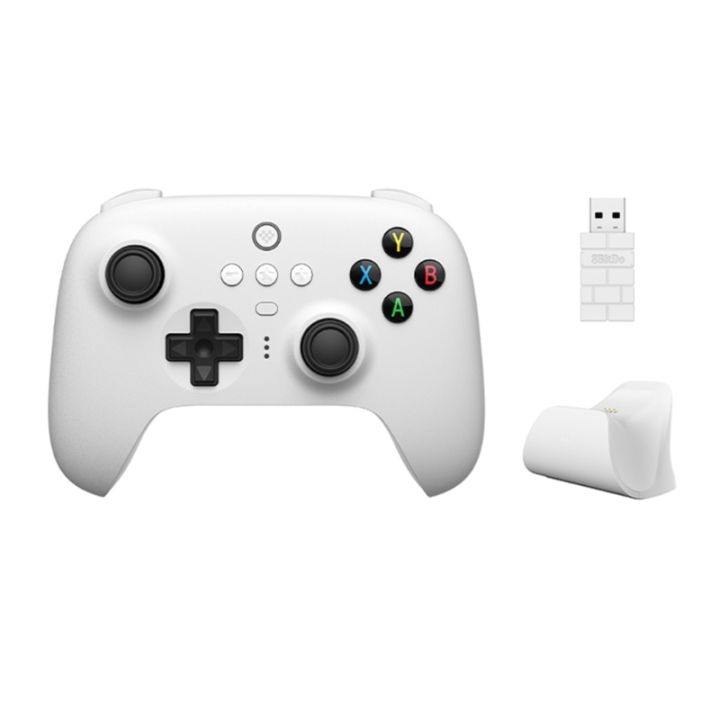 8bitdo-จอยควบคุมเกมแบบพกพาที่ดีที่สุดพร้อมแท่นชาร์จสำหรับพีซี-wind10แอนดรอยด์แอลป์-จอยสติ๊กเล่นได้15ชั่วโมง