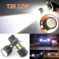 2ชิ้น T20 7443 7440 12วัตต์12เอสเอ็มดีไฟเบรครถ LED หลอดไฟหยุดสีขาว