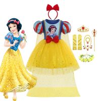 ZZOOI Children Girl Snow White Dress for Girls Prom Desiney Princess Dress with Cape Kids Baby Gifts Intant Helloween Party Clothes