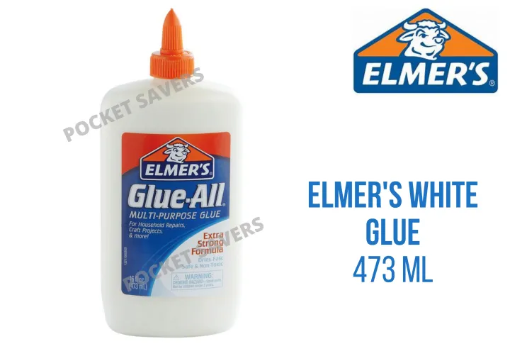 ELMER'S GlueAll White Glue (473 ml, Extra Strong Formula, QuickDrying