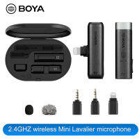 BOYA BY-WM3 2.4G Wireless Mini Microphone for Lightning Android Type-C 3.5mm Smartphone DSLR Camera Desktop Laptop PC Mic