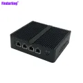 Fanless Soft Router Intel E3825 Mini PC with VGA HDMI and 4 Intel Gigabit LAN for Pfsense OPNsense Firewall Router Desktop Computer Routers. 