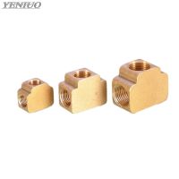 ▽△✆ Tee 3 Ways Brass Pipe fittings Equal Female Connector 1/8 1/4 3/8 BSP Thread For Grease System hydraulic system