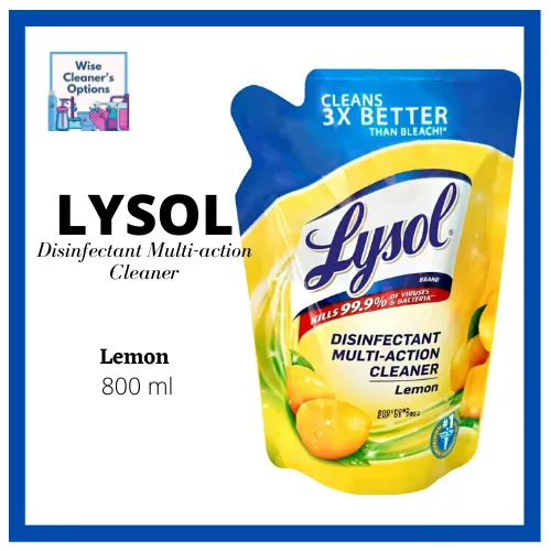 Lysol Disinfectant Multi Action Cleaner Lemon 800ml Lazada Ph