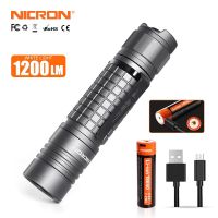 ▽♣▼ Nicron ไฟฉาย N8 ความสว่างสูง 1200lumen LED แฮนด์ฟรี กันน้ํา สําหรับเดินป่า ปีนเขา ตั้งแคมป์กลางแจ้ง N8