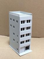 Outland Models Modern 5-Story Apartment with Garage Unpainted N Scale Railway