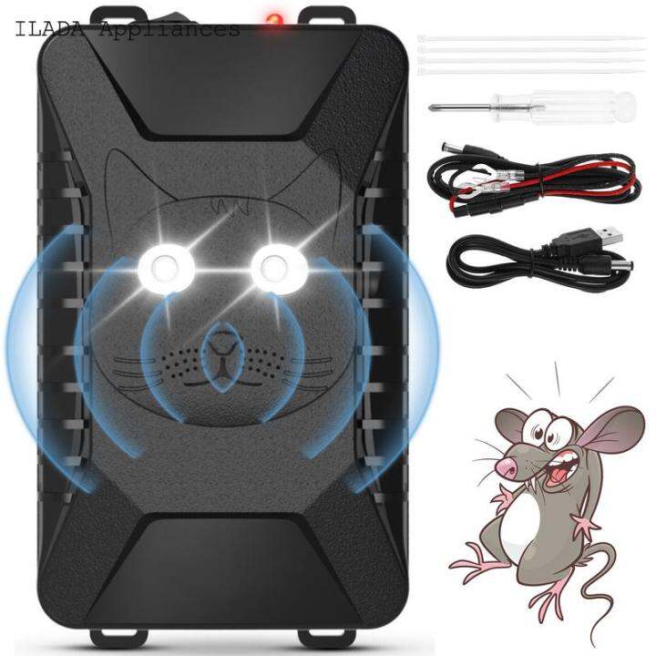 Animal Repeller with LED Strobe Light Ultrasonic Rat Deterrent