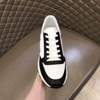 Mens and Womens Tennis Shoes Handmade Leather Sneakers Casual Fashion High-end Mixed Color Korean Men and Women SneakersR103