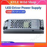 KYLE Wild Shop 100W DC12V/24V Ultra Thin LED Power Supply Lighting Transformers Adapter Switch 100W AC110-265V For LED Strips