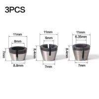 3ชิ้น/เซ็ต6มิลลิเมตร6.35มิลลิเมตร8มิลลิเมตรจำปา Trimr เชยอุปกรณ์เสริมแปลงแขน C Ollet แกะสลักตัดเครื่องตัดกัดเครื่องมือ