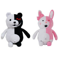 Danganronpa Monokuma ตุ๊กตาหมีขาวดำของเล่นสัตว์ Super Dangan 25ซม. ของเล่น Ronpa ตุ๊กตาหมี