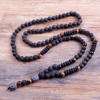 Wood Bead Necklace Men Black Hematite Stone Necklace Men - New Design Black 6mm - Aliexpress