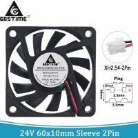 100 Pieces Gdstime DC 24V 2Pin 6010S 6CM Case Cooler Fan 60mm x 10mm Small  CPU Computer Cooling Radiator Fan Cooling Fans