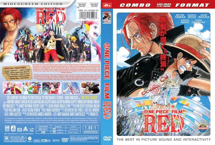 Dvd Filme: One Piece Film - Red (2023) Dublado E Legendado