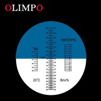 olimpo Hand Refractometer Honey with 58-92% Brix 13-27% water 38-43% baume honey moisture tester beekeeper