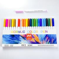 21/25 Color Permanent Acrylic Paint Marker Pens for Fabric Canvas Art Rock Painting Card Making Metal and Ceramics Glass