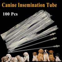 100PCS ประดิษฐ์ Insemination Tube Catheter Semen ฉีดแกะแพะขนาดกลาง Canine Clinic ท่อสัตว์เลี้ยงสุนัข Plastic