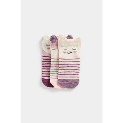 ถุงเท้าเด็กผู้หญิง Mothercare Forest Animal Socks - 3 Pack CD600