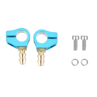 2 Pcs RC Boat 7mm Re Oiling Nozzle Brass Tube Boat Shaft Sleeve Lubricating Oil Faucet Clips for RC Petrol Boat