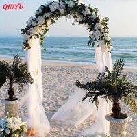 hot！【DT】 5-10m Wedding decoration tulle craft decorations Used for wedding flowers arch and car 5z