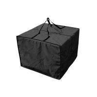 Cushion Storage Bag Heavy Duty Lightweight Wear-resistant Oxford Cloth Waterproof Storage Box for Home Outdoor Travel Black