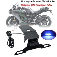 New Motorcycle LED Light Rear License Plate Holder Bracket Tail Tidy Fender Eliminator For Kawasaki Ninja H2 SX 2019 2020 2021