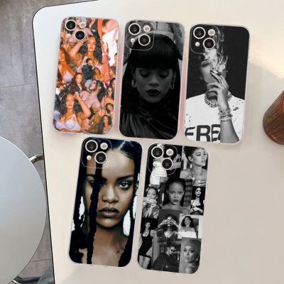 ♘∈♤ Singer actor R-Rihannas-sexy Phone Case For iPhone 14 11 12 13 Mini Pro XS Max Cover 6 7 8 Plus X XR SE 2020 Funda Shell