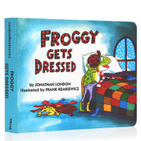 English original Froggy let Frogs get dressed frogs flog dressed childrens English Enlightenment story paperboard Book behavior cognition good habits develop parent-child reading picture books Wu minlan book list