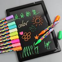 【JH】 Chalk Pens Erasable Colored Writing Board Glass Window  Children Painting Blackboard