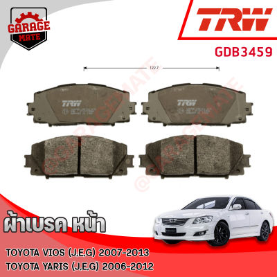 TRW ผ้าเบรคหน้า TOYOTA YARIS (NCP90) J,E,G 1.5L 2006-2012,VIOS J,E,G 1.5L 2007-2013