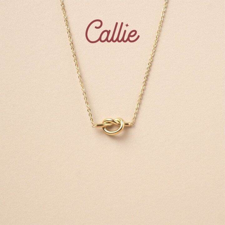 Callie Stainless Steel Knot Promise Necklace Lazada PH