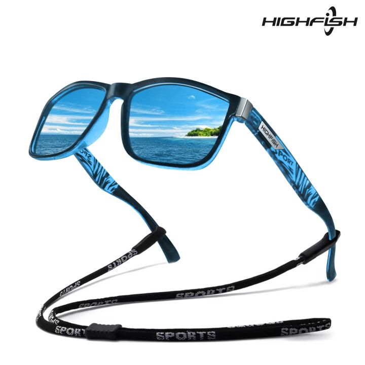 แว่นตากันแดดตกปลา-polarized-highfish-แว่นตากันแดดขับรถของผู้ชายแว่นตากันแดดผู้ชาย-uv400แว่นตากันแดดคลาสสิกสำหรับการตกปลาเดินป่า