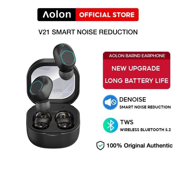 【🎶2023】 V21 Earphones Headphones Touch Control Noise Cancelling Headset ...