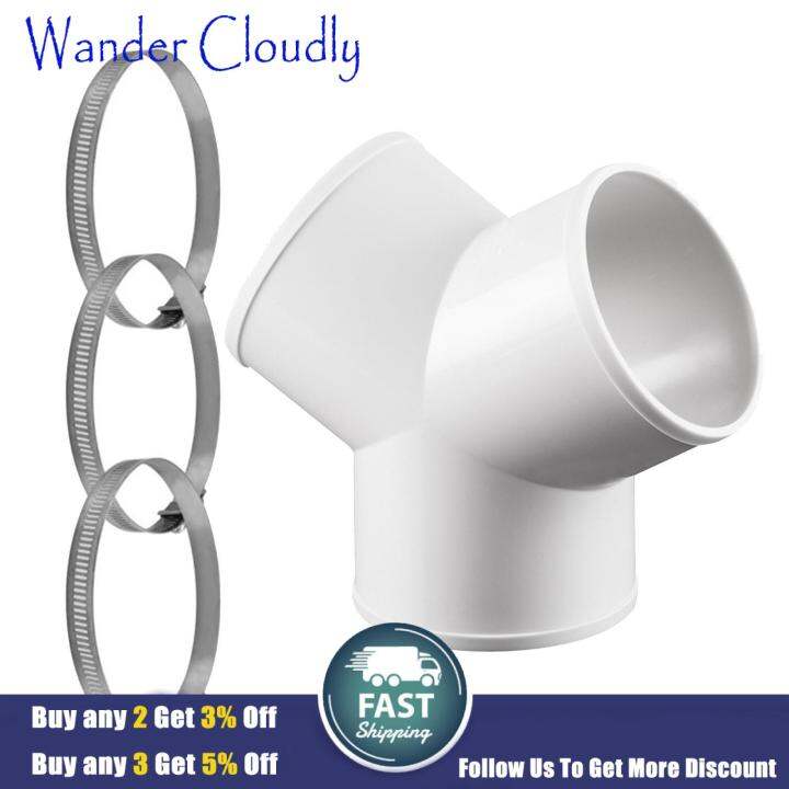 Wander Cloudly Y Shape Round Pipe Connector, Duct Connector