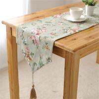 BZ386 Pastoral American country elegant beds meal gift manufacturers selling table runner tassels runner table cover