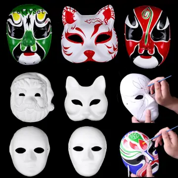 50 Pcs Unpainted Cosplay Dance Blank Mask Blank Masks To Decorate for DIY  Kids