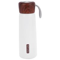 Stainless Steel Wood Cover Cup Hot Cup Capacity Vacuum Cup And Tea Leak Portable Vacuum Flask