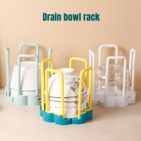 Retractable Dish Drainer Desktop Cup Holder Plastic Drain Bowl Rack Cabinet Dishes Drying Storage Shelf Kitchen Accessories