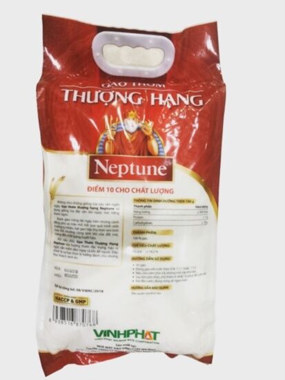 Túi 5kg gạo thơm thượng hạng neptune  bao bì mới - ảnh sản phẩm 2