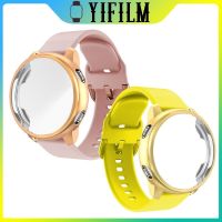 ❏﹍ 2in1 สายนาฬิกาสำหรับ Garmin Vivoactive 4 Vivoactive 4 Venu 2 Venu 2 ฝาครอบซิลิโคนสายนาฬิกาสร้อยข้อมือ TPU Bumper Shell