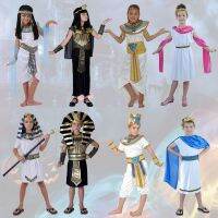 Childrens Halloween costume for cosplay party pharaoh of Egypt cle万圣节儿童埃及服装cosplay 化妆舞会法老艳后衣服国王古服装BY4510