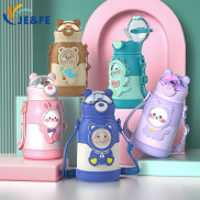 Portable kids thermos cup cartoon thermos pot student harness 316