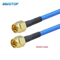 SMA Male to SMA Male Plug Connector Blue Color RG402 Semi Flexible High Frequency Coaxial Cable 50 Ohm