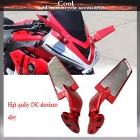 ✖อะลูมิเนียมอัลลอย CNC คุณภาพสูงลมปีกคงที่ Kaca Spion Motor สำหรับยามาฮ่า YZF R15 V2 V3 R125 R3 R25 YZF600 FZ6R