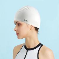 Bathing Hat Eco-Friendly Anti-slip Swimming Pool Hat Solid Color Swim Hat  Ear Protection Swim Hat Swimming Gears Swim Caps